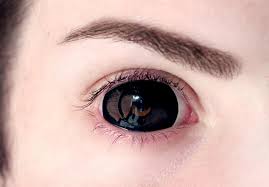 Image result for black sclera contacts