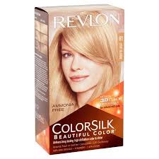 Revlon Colorsilk Beautiful Color Permanent Hair Dye With Keratin 100 Gray Coverage Ammonia Free 81 Light Blonde Walmart Com In 2020 Revlon Hair Color Revlon Colorsilk Permanent Hair Dye