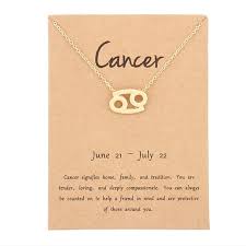 Learn everything about the astrological sign of cancer and its detailed interpretation. Sugarsaks Jewelry Cancer Zodiac Sign Necklace With Card Poshmark