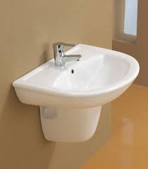 half pedestal wash basin, pedestal sink