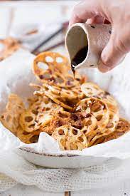 Renkon Chips With Amazu Sauce And Shichimi Recipe Japanese Snack Food Recipes Food