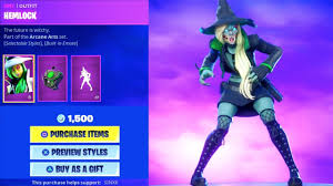 A fortnite book for kids: New Spooky Witch Skin Built In Witchcraft Emote Item Shop Fortnite Battle Royale Youtube