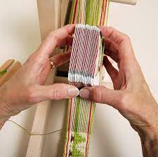 Tablet weaving (often card weaving in the united states) is a weaving technique where tablets or cards are used to create the shed through which the weft is passed. Schacht Weaving Cards Weaving Works