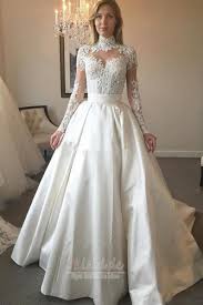 Maybe you would like to learn more about one of these? Brautkleid Sommer Hoher Kragen Spitzen Overlay Lange Satin Durchsichtige Armel 7kleid Com