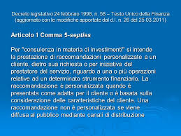 (redatta ai sensi dell'articolo 3 del decreto del ministero di grazia e giustizia 5 novembre 1998, n. Servizi E Attivita Di Investimento Prof Massimo Rubino De Ritis Aprile Ppt Scaricare