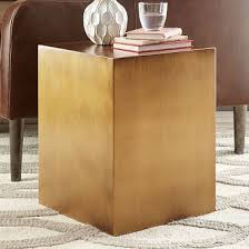 Metal Cube Side Table Antique Brass Cube Side Table Side Table Modern Side Table