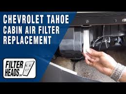 Slide second filter forward and and pull down to remove. How To Replace Cabin Air Filter 2002 Chevrolet Tahoe Youtube