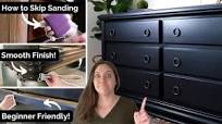 How to Paint Furniture Black | Laminate & Wood 🤩 Smooth Finish & Beginner Friendly!
