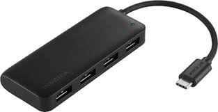 Insignia 4 Port Usb C Hub Black Ns Pchc4a Best Buy