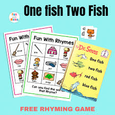 A list of 237 words that rhyme with puzzle, sorted by rhymability, syllables, as well as how it's used in different songs. One Fish Two Fish Rhyming Words For Kids Fun With Mama