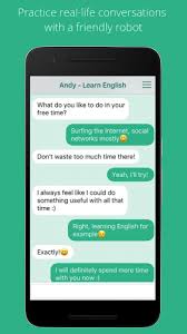 This app follows a simple approach to learning english by listening and speaking. Andy English Speaking Bot 3 0 0 Download Android Apk Aptoide