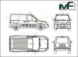 Ford Transit Connect Tailgate 2006 Blueprints Ai Cdr Cdw Dwg Dxf Eps Gif Jpg Pdf Pct Psd Svg Tif Bmp Ford Transit Blueprints Ford