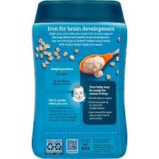 Gerber Single Grain Oatmeal Baby Cereal 16oz Baby Cereal Baby Food Recipes Multigrain
