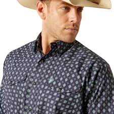 ARIAT Men's Everly Long Snap Sleeve Shirt 10051351
