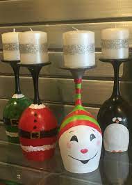 Toasting to health and good cheer. Wine Glass Candle Holders Olney Winery