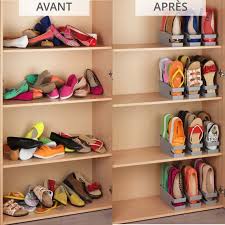 3 Range Chaussures Gain De Place On Range Tout Rangement Chaussures Rangement Vetement Rangement Sous Vetement