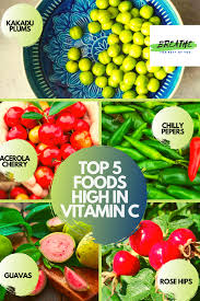 Top 5 Foods High In Vitamin C Boost Foods Smoothies For Kids Healthy Recette