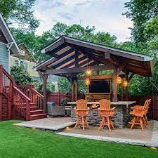 Installing an outdoor kitchen is the ultimate covered patio move. Top 60 Patio Roof Ideas Covered Shelter Designs Backyard Remodel Covered Patio Design Backyard