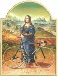if mona lisa had a bicycle 自転車アート サイクリングアート 自転車 絵