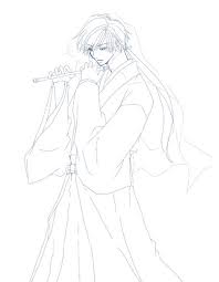 Piaproピアプロイラスト塗り絵着物兄さん