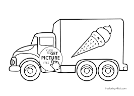 Ice Cream Truck Transportation Coloring Pages For Kids Printable Free Monster Truck Coloring Pages Truck Coloring Pages Kindergarten Coloring Pages