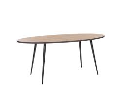 Rated 5 out of 5 stars. Oval Dining Table 180 X 90 Cm Dark Wood With Black Ottawa Beliani Pl