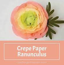 How To Make Crepe Paper Ranunculus Crepe Paper Paper Flowers Diy How To Make Crepe