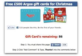 So that includes egift cards or physical gift cards (the plastic or cardboard type). Free Argos Gift Card For Christmas It S A Facebook Scam Caintech Co Uk