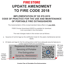 Fire extinguisher tags indicate when a fire extinguisher is due for inspection, as well as instructions for how to use it. Firestore Sg Fssd Circular Amendment Ss578 Https Www Corenet Gov Sg Media 2268648 Circular Amendment To Fire Code Implementation Of Ss 578 2019 E2 80 93 Code Of Practice For The Use And Maintenance Of Portable Fire Extinguishers Pdf Facebook