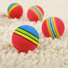 funny365 air dog ball dog toy cute rainbow foam fetch ball training interactive cat toy click on the image for additional details this is an affiliate