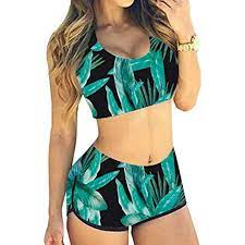 Women Two Piece Boyleg Short Swimsuits Sporty Bathing Swimwear Fba See This Great Product This Is An Affiliate Swimsuits Sporty Sporty Swimwear Swimwear