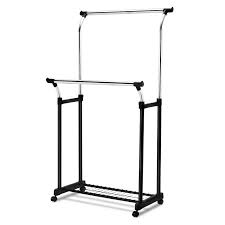 Maybe you would like to learn more about one of these? Adjustable Double Rail Garment Rack Rolling Clothes Hanger Heavy Duty Walmart Canada
