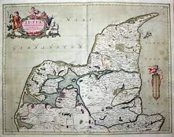 Hjørring thisted ålborg viborg randers århus ringkøbing ribe tønder skanderborg vejle haderslev aabenraa sønderborg odense svendborg holbæk sorø. Jutland Danmark Denmark Danemark Janssonius Pitt Karte Map Kort 1680 Ebay