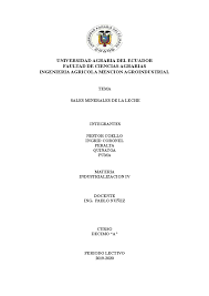 Sales Minerales DE LA Leche