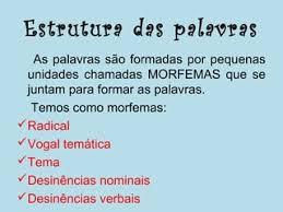 Estrutura das palavras