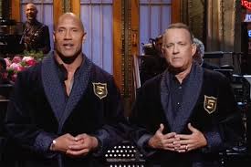 The food that is served there is named after snl performers. S N L Watch The Rock And Tom Hanks Announce They Re Running For Offi Vanity Fair