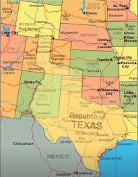 Map Showing Current Usa With The Republic Of Texas Superimposed Republic Of Texas Texas History Texas Life