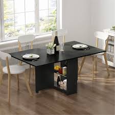 Small but functional for two, the arc en ciel folding table is $195 at design within reach. Folding Dining Table 6 Wheels Movable Table Overstock 31409996