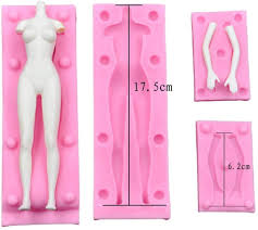 If the container is made of silicone, you must first brush on a thin coat of hand soap as a mold release. Zhongjiuyuan 1 Set Women Mold Turning Model Body Chest Doll Body Mold Silicone Mold Head Hand Mold 3d Female Full Body Mold Diy Cake Decoration Tools Kitchen Dining Candy Making Molds Urbytus Com