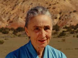 Georgia O'Keeffe wearing makeup in 1964