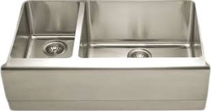 Stainless steel farmhouse sink double bowl. Hamat Epo3370sl 33 Inch Apron Front 70 30 Double Bowl Stainless Steel Farmhouse Sink With 16 18 Gauge 10 Inch 8 Inch Depth And Stoneguard Undercoating Small Bowl On Left
