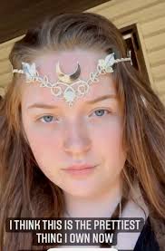 Celtic Moon Tiara in Sterling Silver, Alternative Bridal Circlet, Pagan  Crescent Moon Handmade Tiara, Gifts For Her, SCA Headpieces