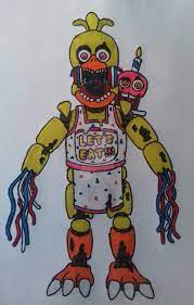 Withered Chef Chica By Artisticartandstuffs On Deviantart Fnaf Drawings Fnaf Art Fnaf Characters