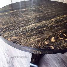 Oak,walnut, ash, maple, birch, cherry and more. Black Gel Stained Tiger Oak Antique Table General Finishes Design Center