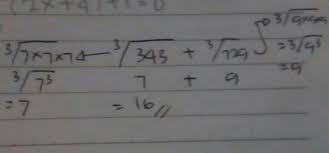 Arti dari 33 = 27, dan dibaca pangkat tiga dari 3 sama dengan 27. Akar Pangkat 3 Dari 343 Akar Pangkat 3 Dari 729 Tolong Pakai Cara Brainly Co Id