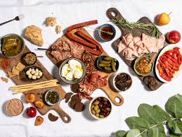 Ingredients 1 1/2 pounds assorted cured meats such as salami, prosciutto, pepperoni and coppa 1 pound cheese sliced or cubed, such as provolone or asiago 1 cup small mozzarella balls bocconcini, plain or marinated in olive oil and herbs How To Build An Antipasti Platter Kitchen Stories