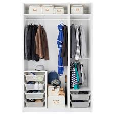 In meinen neuen schlafzimmer, 236,5cm hoch und 327cm breit wollte ich einen offenen kleiderschrank bauen. Pax Wardrobe White Grimo White Ikea Ikea Pax Ikea Pax Wardrobe Pax Wardrobe