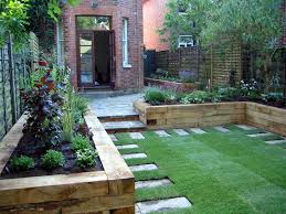 Wood sleepers are quite solid and. You Don T Have To Call Versailles Home To Design A Stunning Outdoor Space Even With A Petite Patch Of Small Garden Design Backyard Landscaping Garden Design
