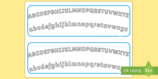 The 26 letters of the alphabet are placed on cards or pieces . Plain Alphabet Arc Upper And Lower Case Alphabet Strips Plain Alphabet Arc