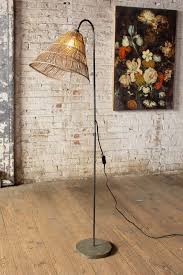 Interior lamp, wood lamp, vintage lamp, bamboo furniture, housewarming table lamp, desk lamp, shade lamp, bamboo furniture, home decor. Kalalou Floor Lamp With Rattan Shade Bamboo Floor Lamp Diy Floor Lamp Rattan Floor Lamp